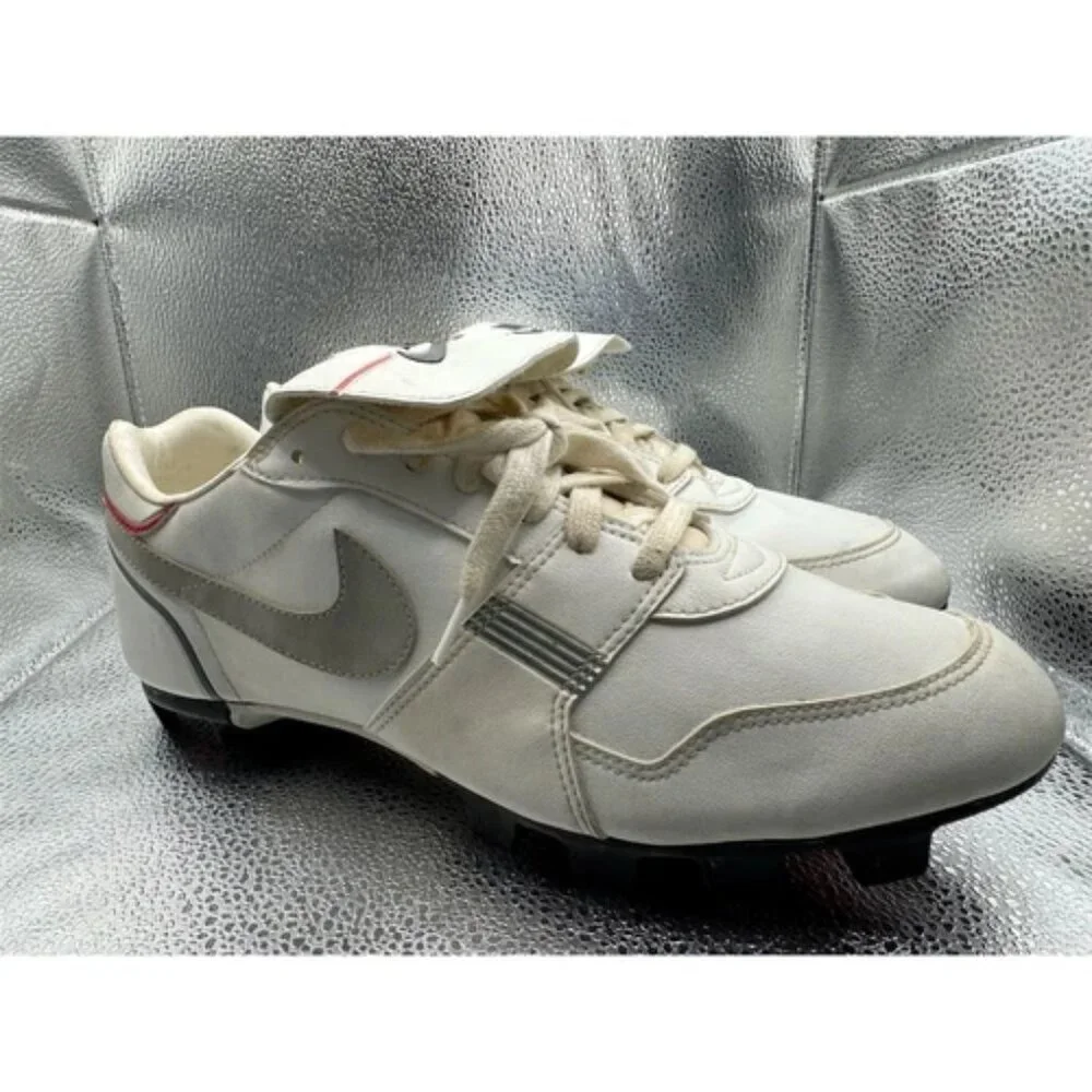 Vintage 80s Nike Baseball Cleats White Men's Size‎ 11.5
